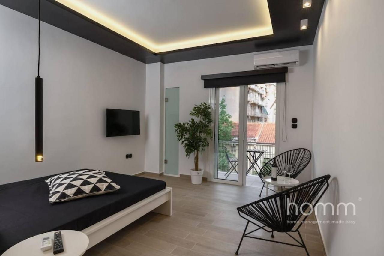 34Sqm Minimal Homm Apartment With Acropolis View Athena Bagian luar foto